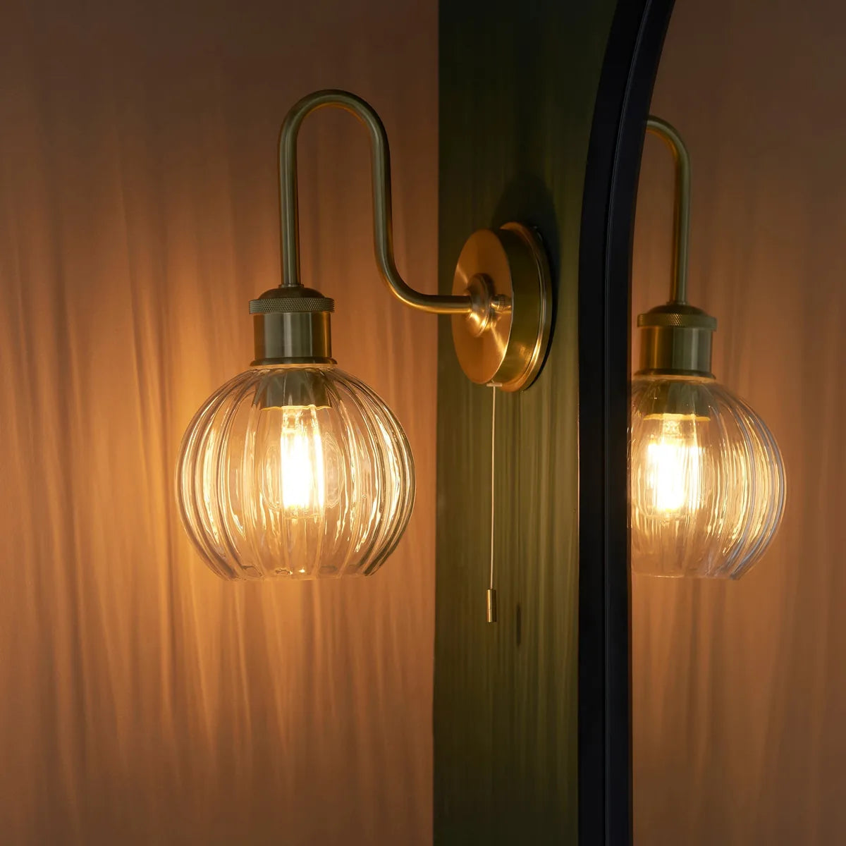 Kendall | Bathroom Wall Light with Satin Brass Finish | Elegant Illumination for Luxurious Spaces 2