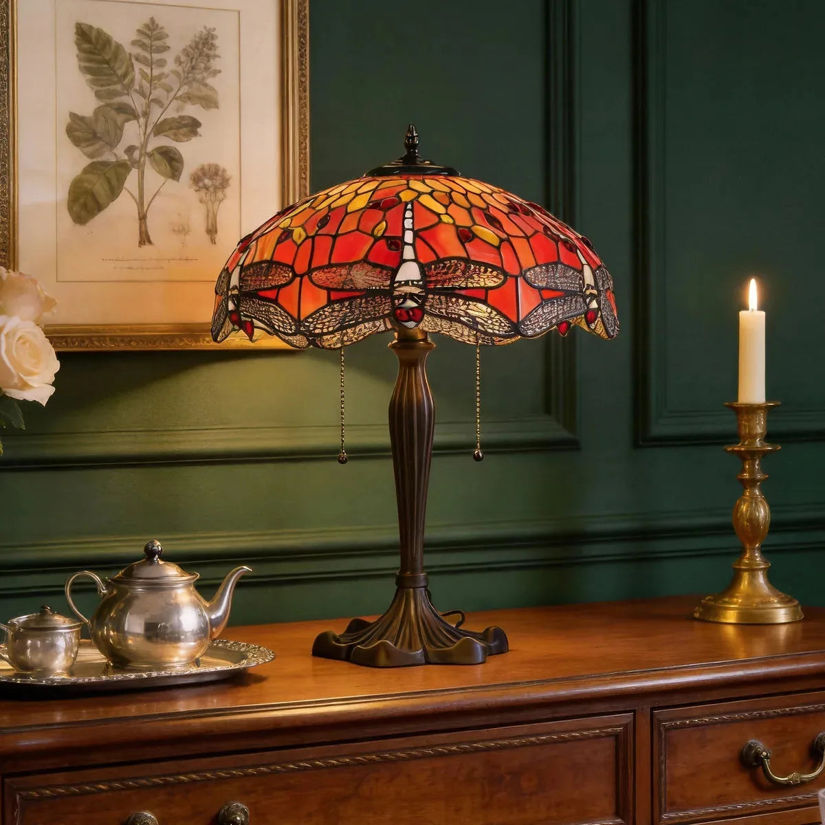 ArtisanGlow | Elegant Handcrafted Stained Glass Table Lamp 3