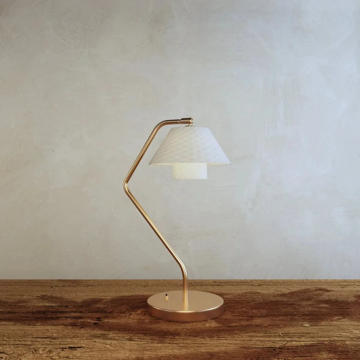 Ocris | Elegant Sculptural Copper and Ceramic Table Lamp 2