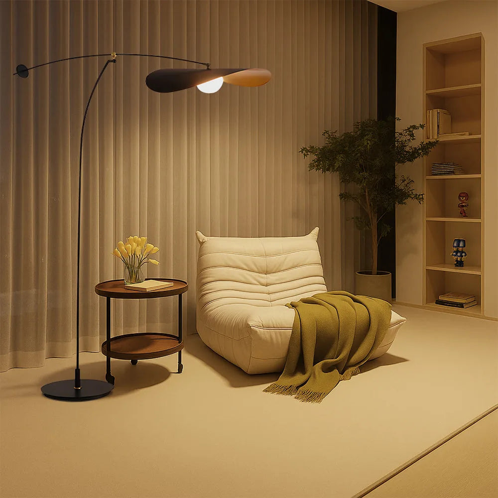 Freyza - BambooGlow | Modern Elegant Japandi Floor Lamp for Living Room