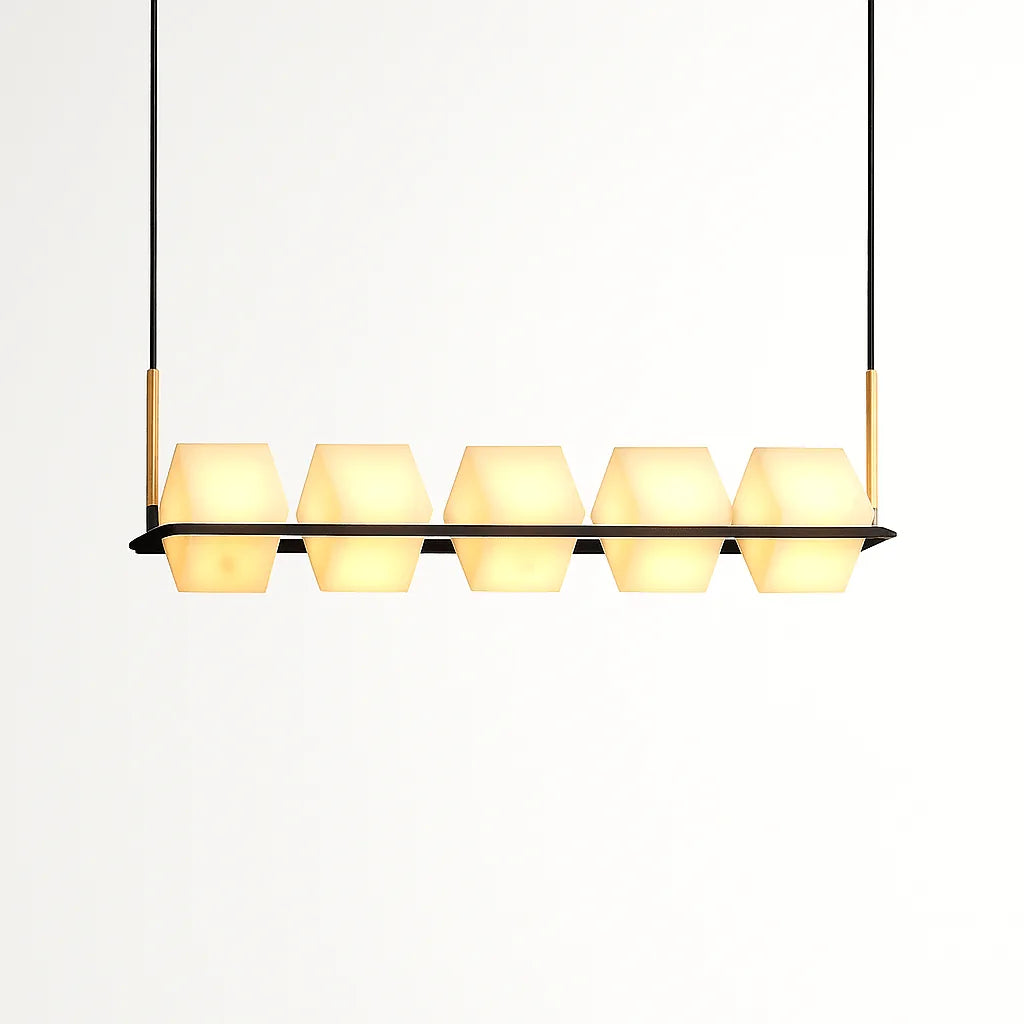 Freyza - AlabasterGlow | Elegant Modern Alabaster Chandelier Fixture