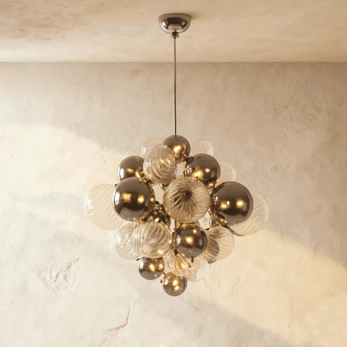 Freyza - BalesAura | Modern Elegant Gold Bubble Chandelier Light Fixture