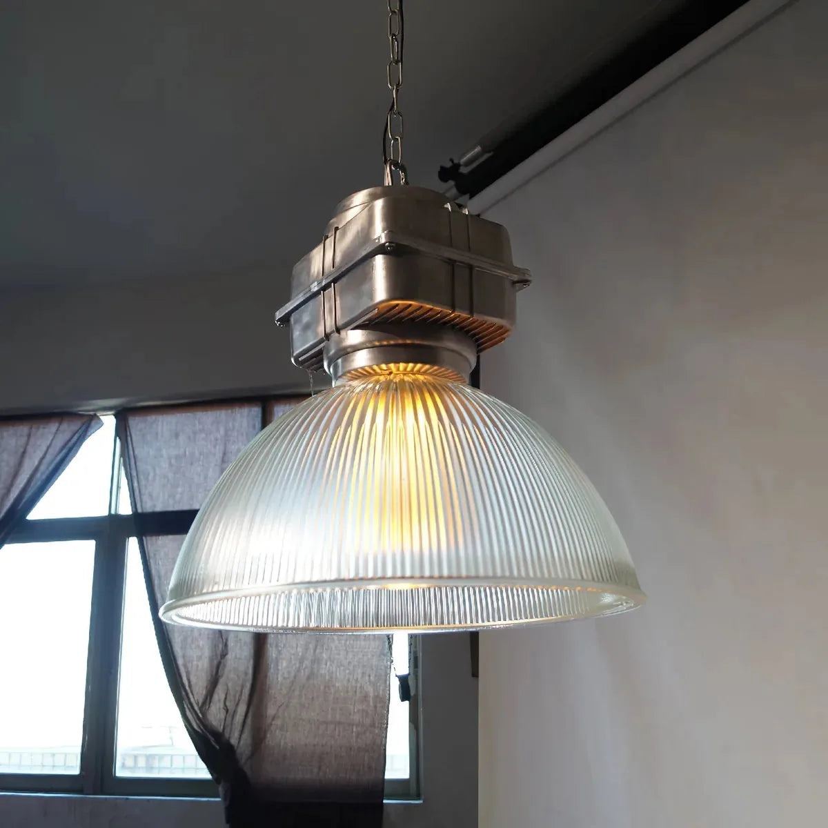 Freyza -  Glass Pendant Light with Adjustable Chain | Elegant Kitchen Pendant Lighting for Home Decor