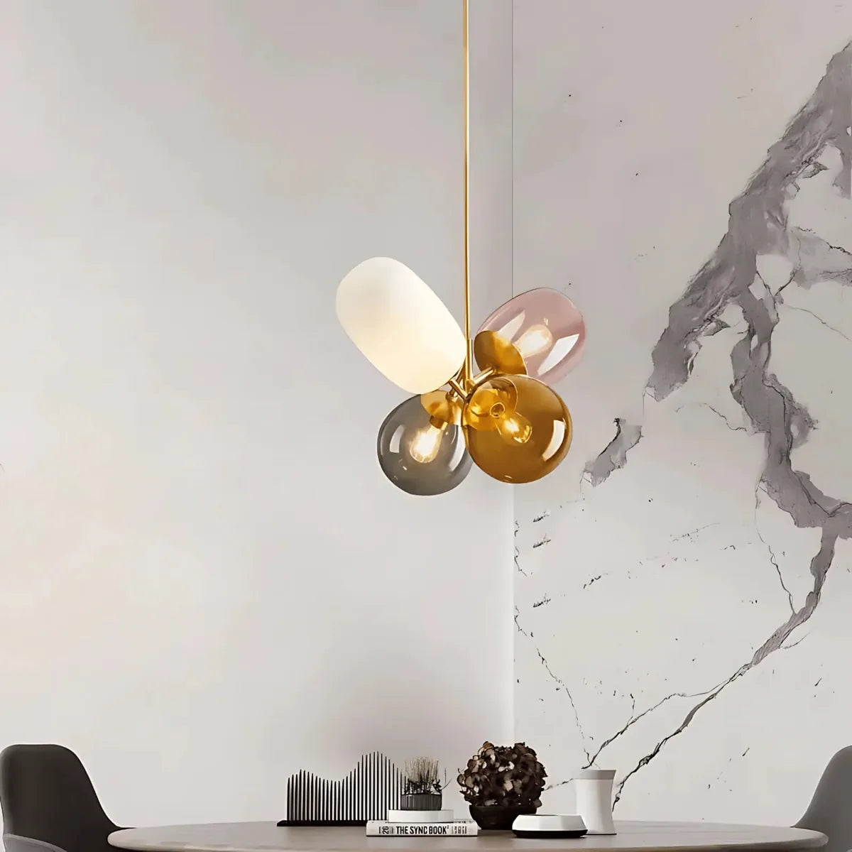 Freyza - Bloomsbury | Artistic Dimmable Glass Sphere Chandelier