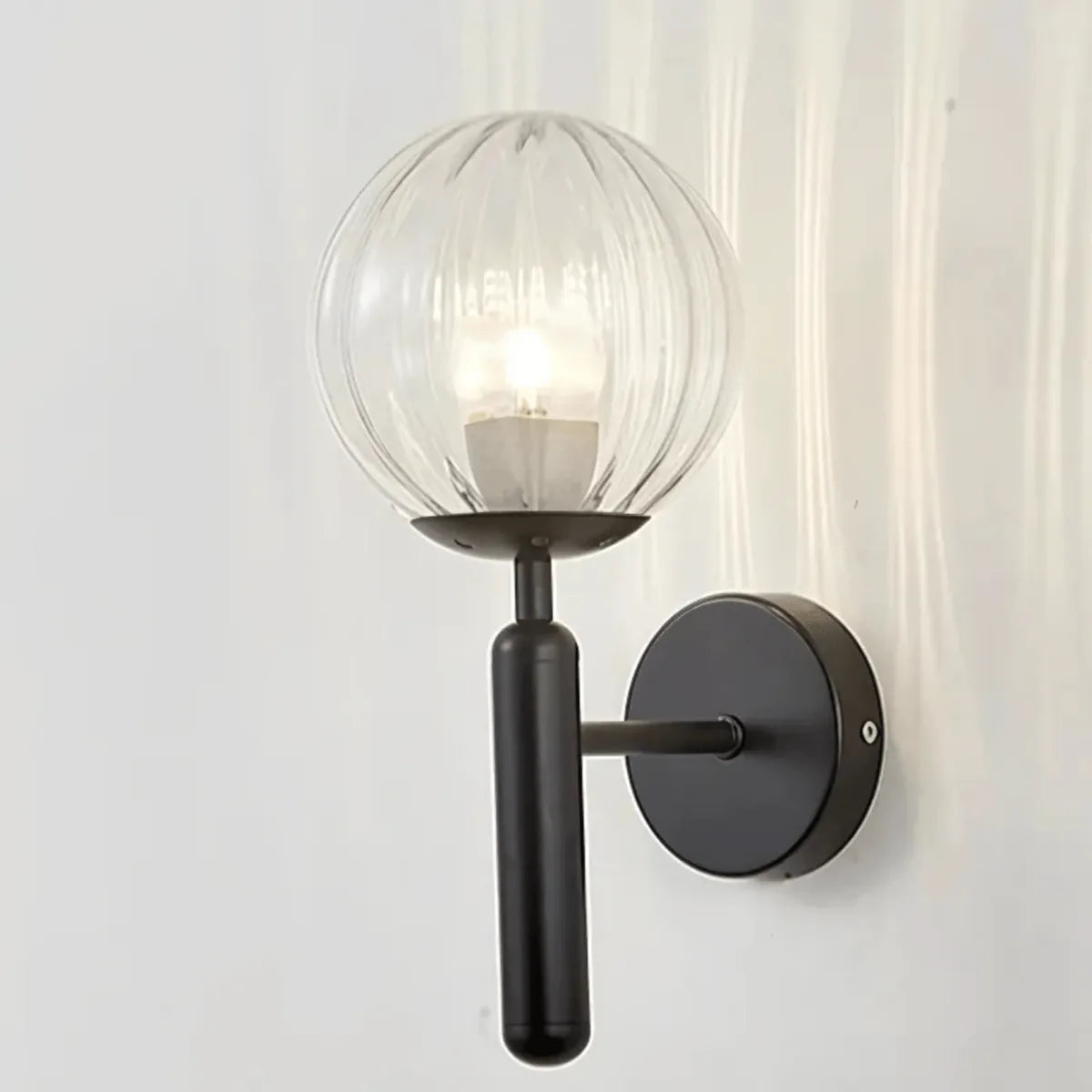 BauerLight | Stylish Modern Satin Black Wall Sconce Light Fixture 2