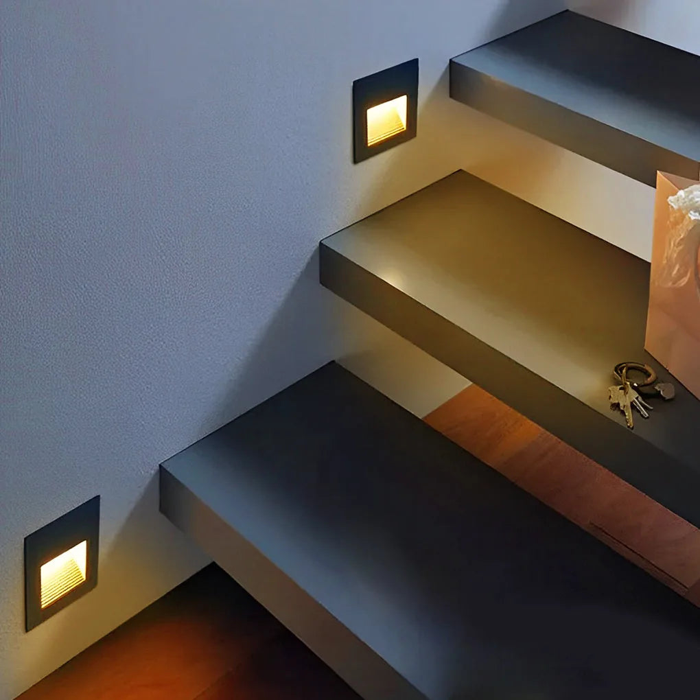 AluminaGlow | Elegant Modern LED Recessed Step Light Fixture 3