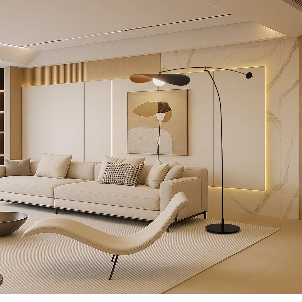 Freyza - BambooGlow | Modern Elegant Japandi Floor Lamp for Living Room