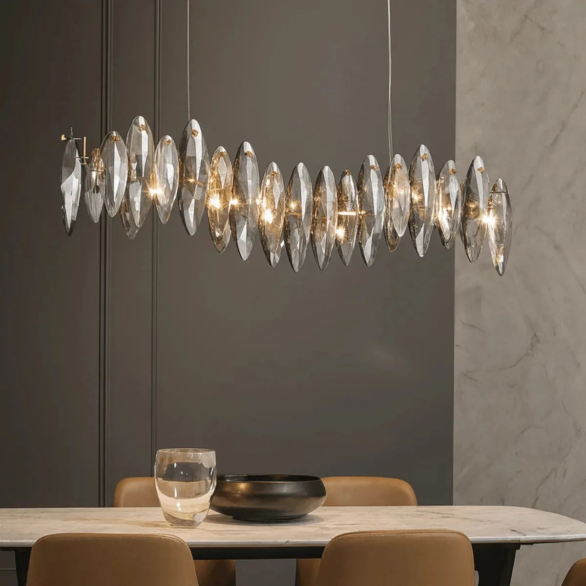 Freyza - Aelgar | Elegant Crystal Modern Chandelier for Luxurious Spaces