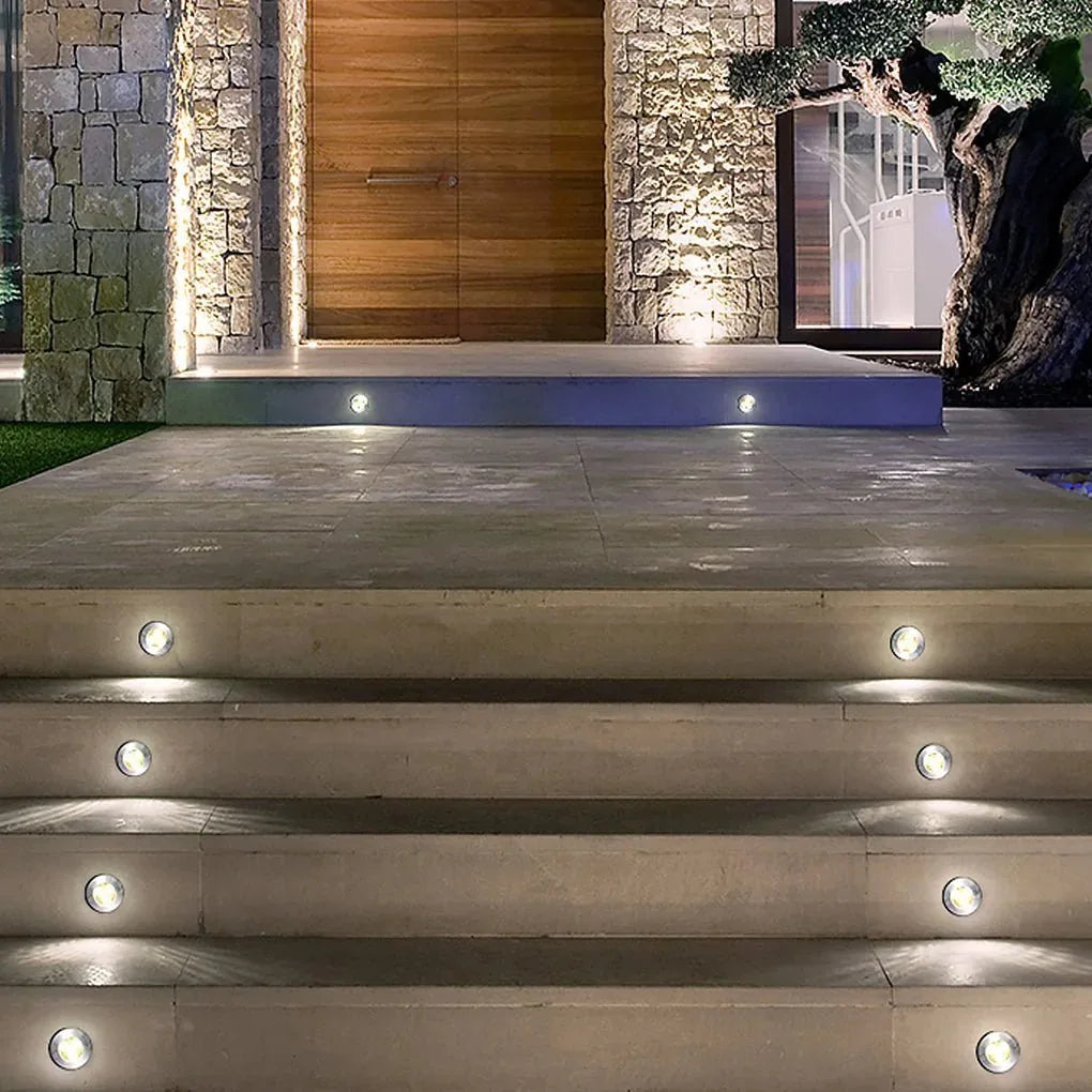 AquaGlow | Stylish Durable LED Outdoor Recessed Step Lights 3