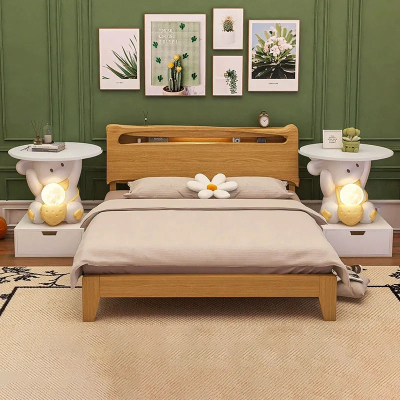 Art Deco | End Table with LED Light & Drawer | Whimsical Side Table for Kids' Room 3