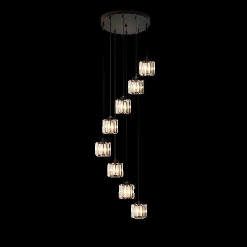Freyza - Celestia | Eleganter kaskadierender Kristall-Kronleuchter