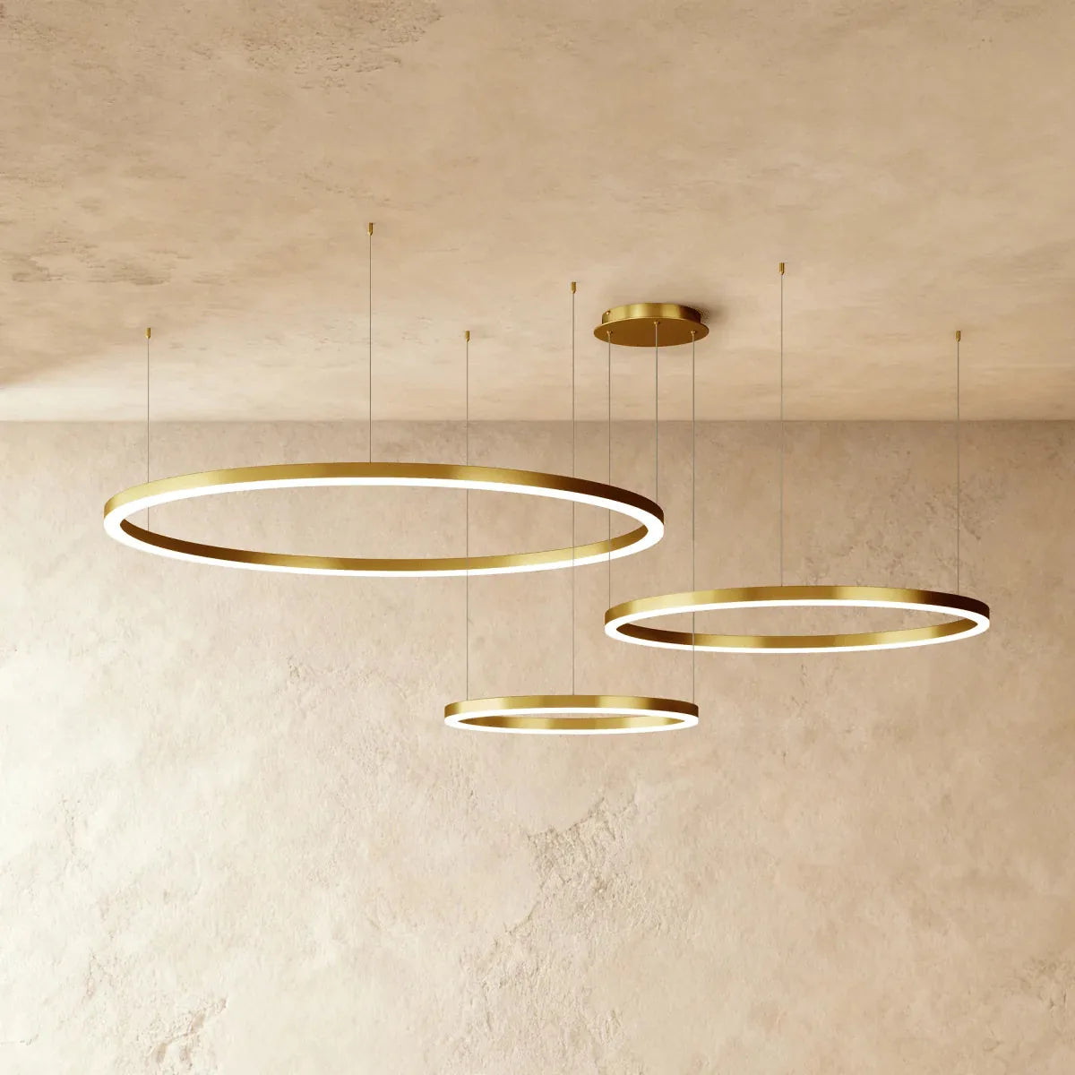 Freyza - AryaCraft | Modern Black Iron LED Chandelier with Versatile Design