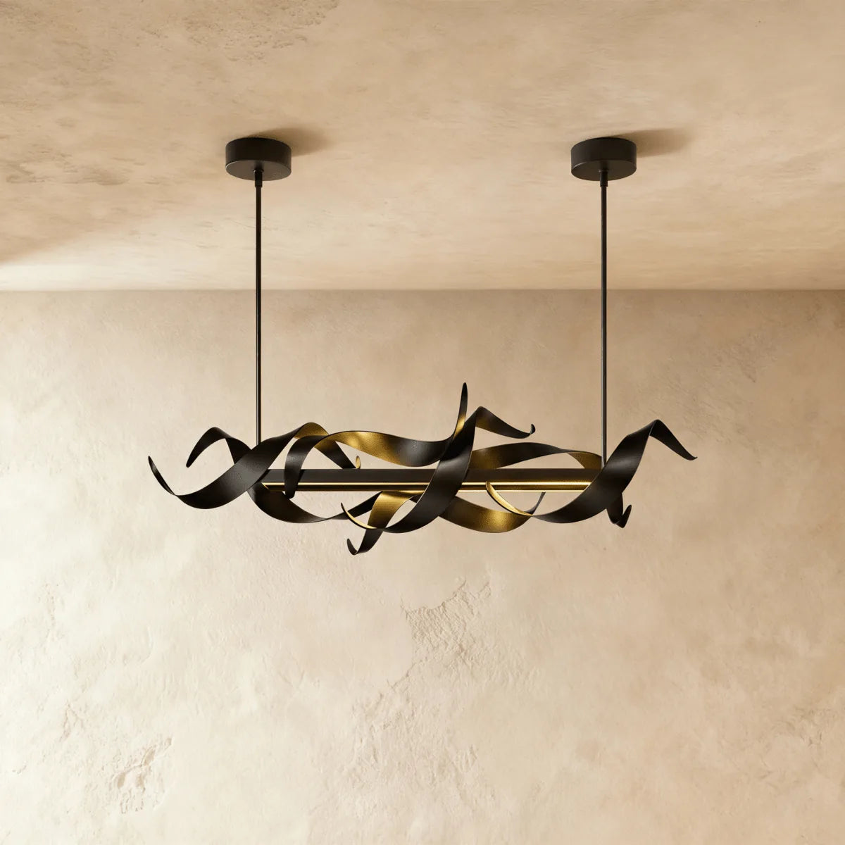 Freyza - Celestia | Elegant Modern Hand-Forged Steel LED Chandelier