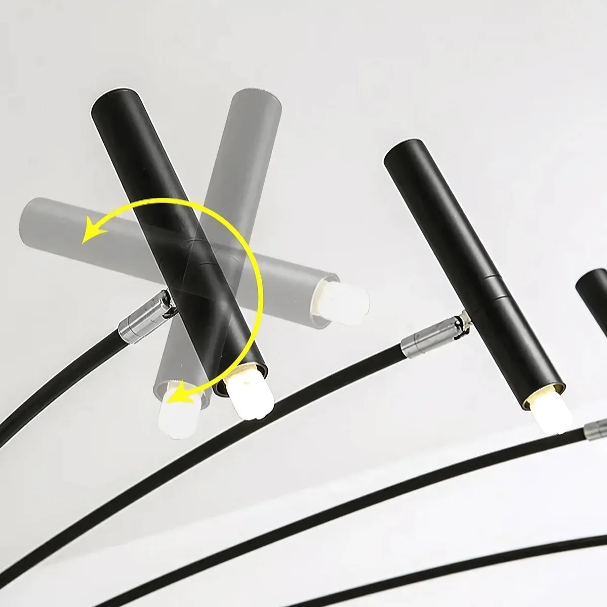 Freyza - BristolAura | Elegant Modern Metal Chandelier with Tubular Design