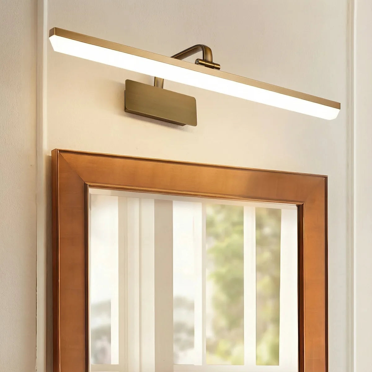 Freyza - Bathroom Vanity Light Linear LED Curved Wall Sconce Brushed Brass 41-51cm 8-10W