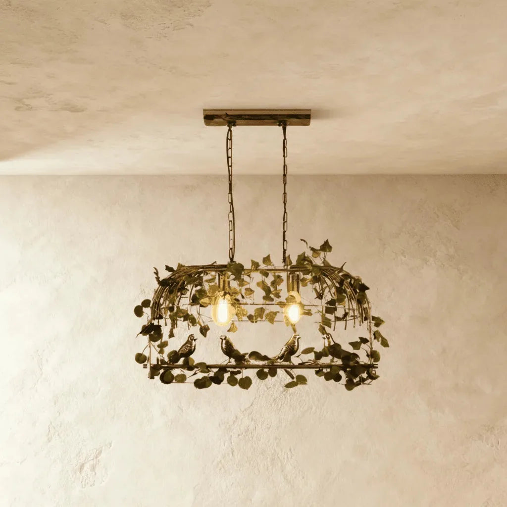 Freyza - AvianElegance | Vintage Inspired Bird Cage Chandelier Light Fixture
