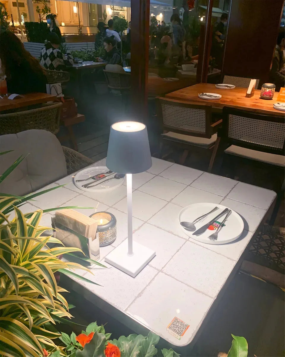 AuroraGlow | Elegant Cordless Gold Table Lamp for Home Décor 5
