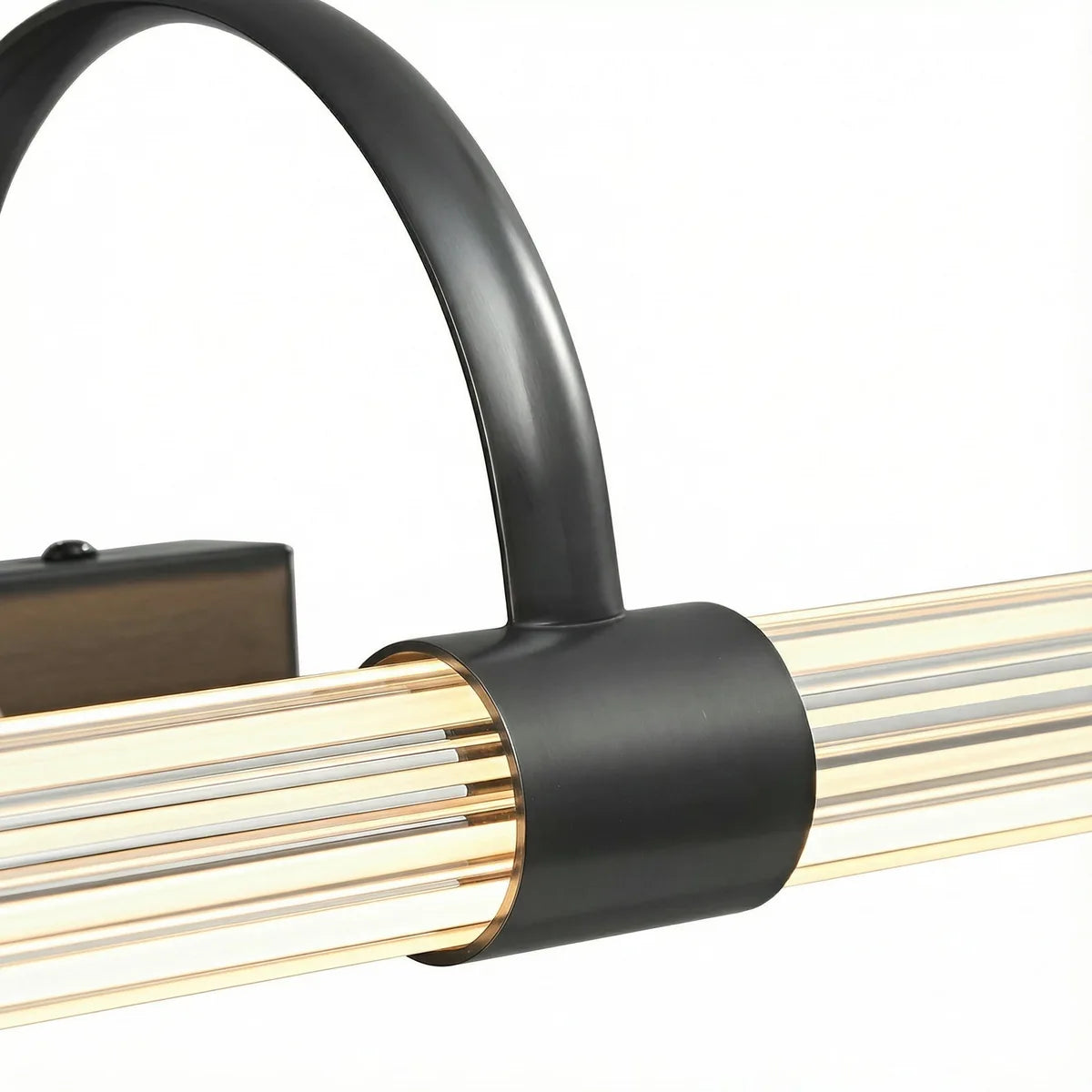Freyza - Bathroom Vanity Light Ribbed Glass Linear Copper LED 45-73cm