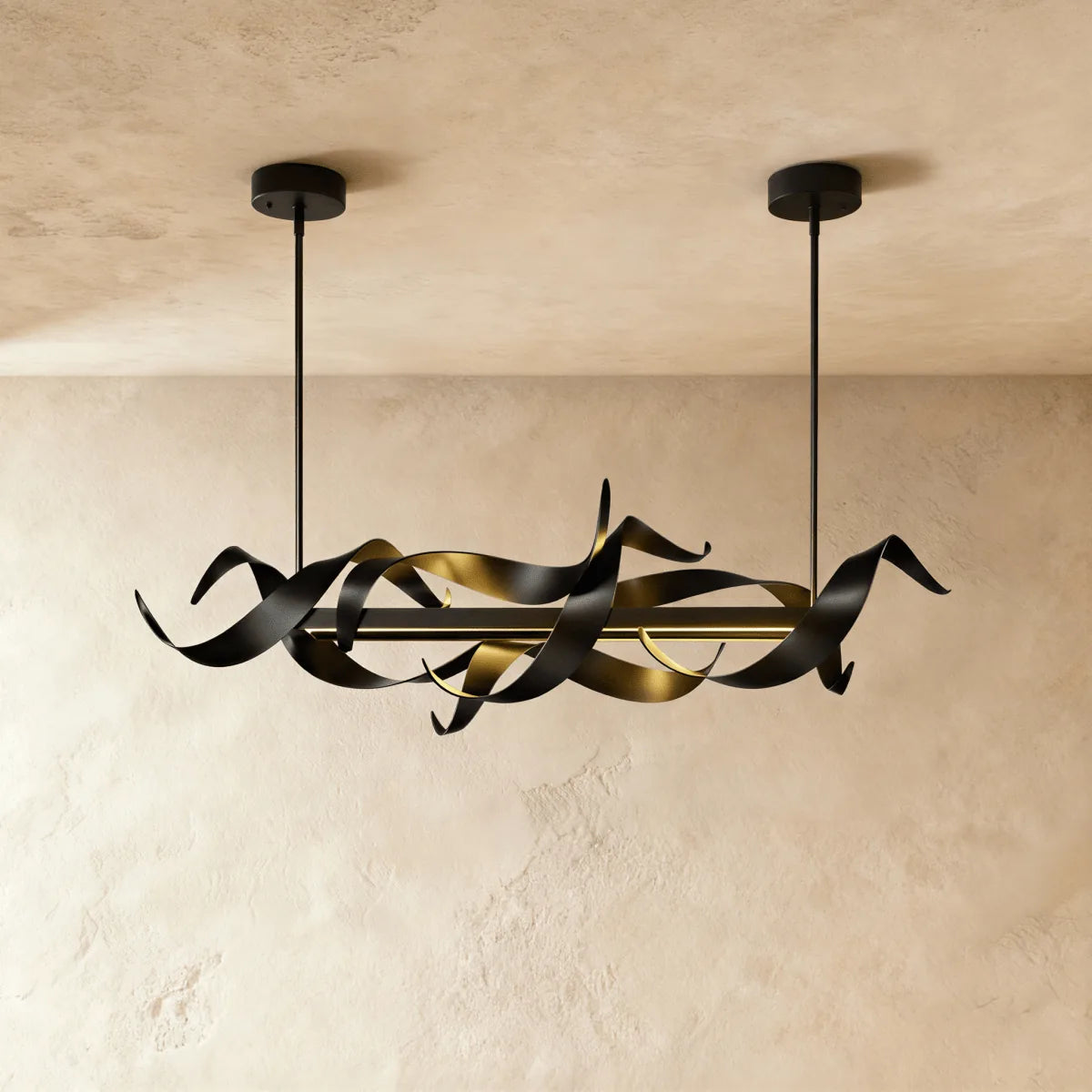 Freyza - Celestia | Elegant Modern Hand-Forged Steel LED Chandelier