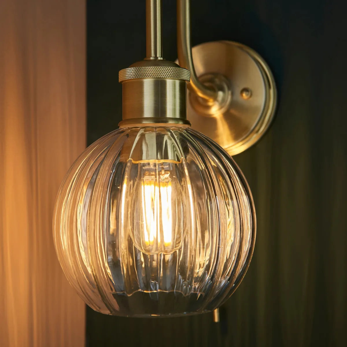 Kendall | Bathroom Wall Light with Satin Brass Finish | Elegant Illumination for Luxurious Spaces 4