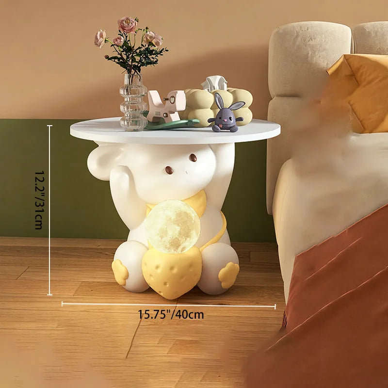Art Deco | End Table with LED Light & Drawer | Whimsical Side Table for Kids' Room 4