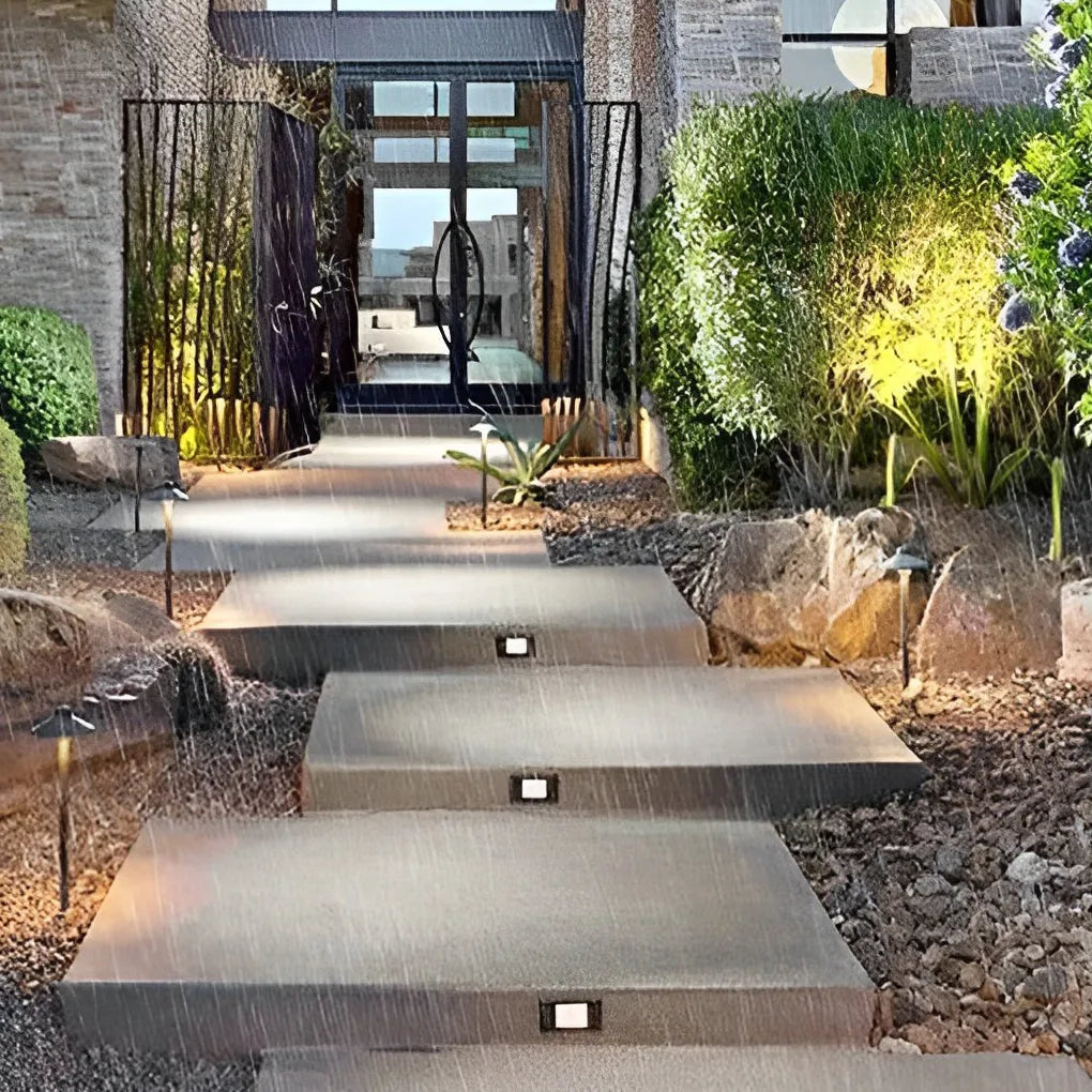 AluminaGlow | Elegant Modern LED Recessed Step Light Fixture 4