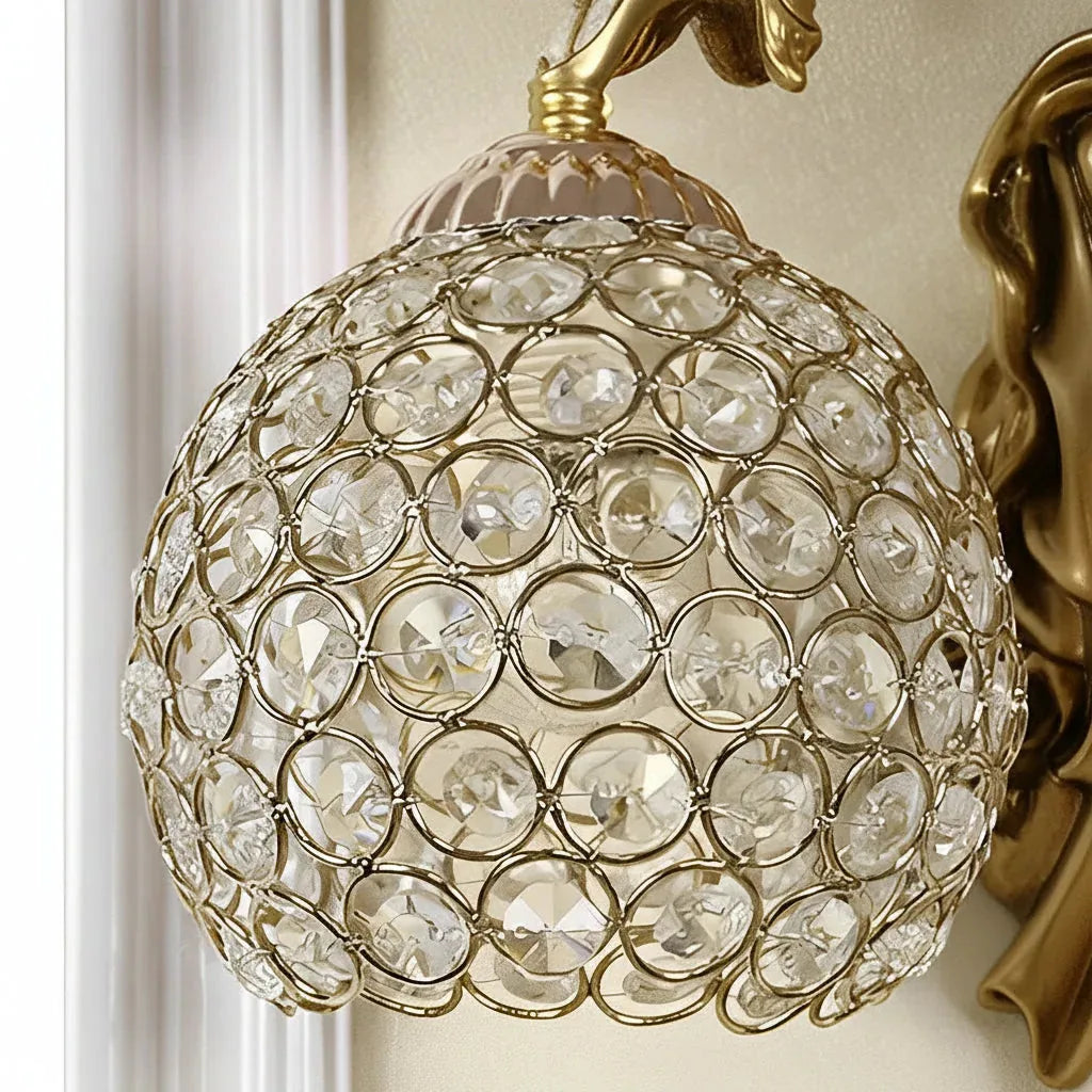 Freyza - Angel Wall Sconce – European Retro Resin Art Light (Antique Finish & E27)