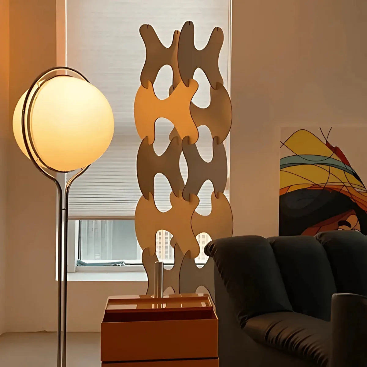 AuraGlow | Elegant Modern Acrylic Standing Floor Lamp with Chrome Base 5