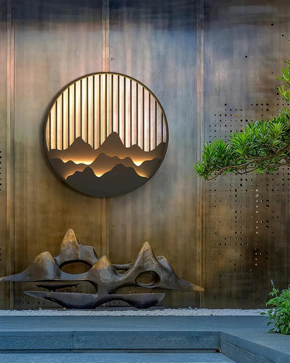 Freyza - AlpineGlow | Elegant Modern Outdoor Wall Lantern with Integrated LED