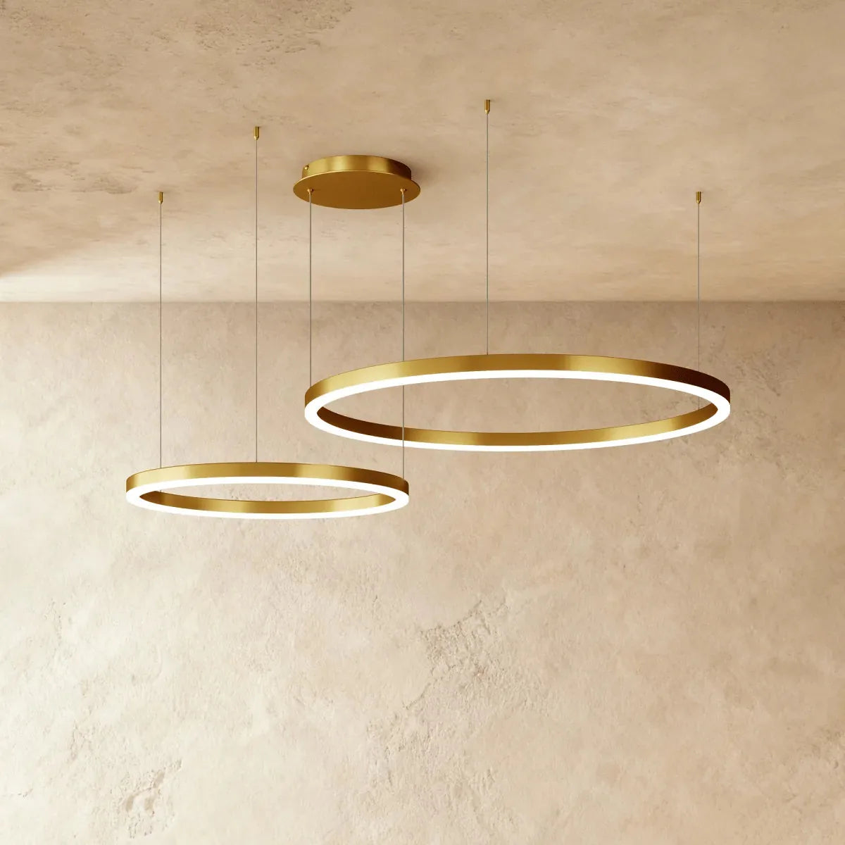 Freyza - AryaCraft | Modern Black Iron LED Chandelier with Versatile Design