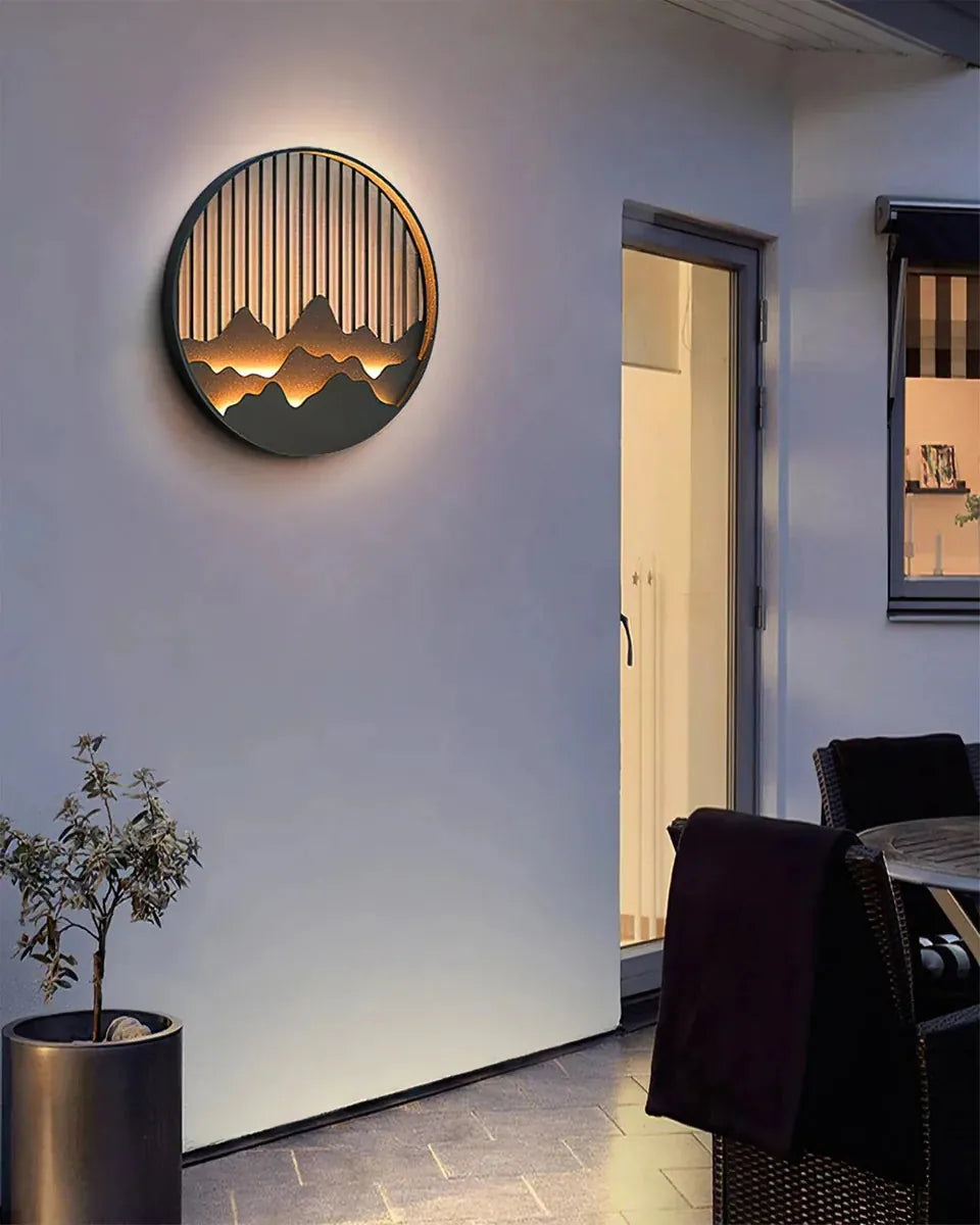 Freyza - AlpineGlow | Elegant Modern Outdoor Wall Lantern with Integrated LED