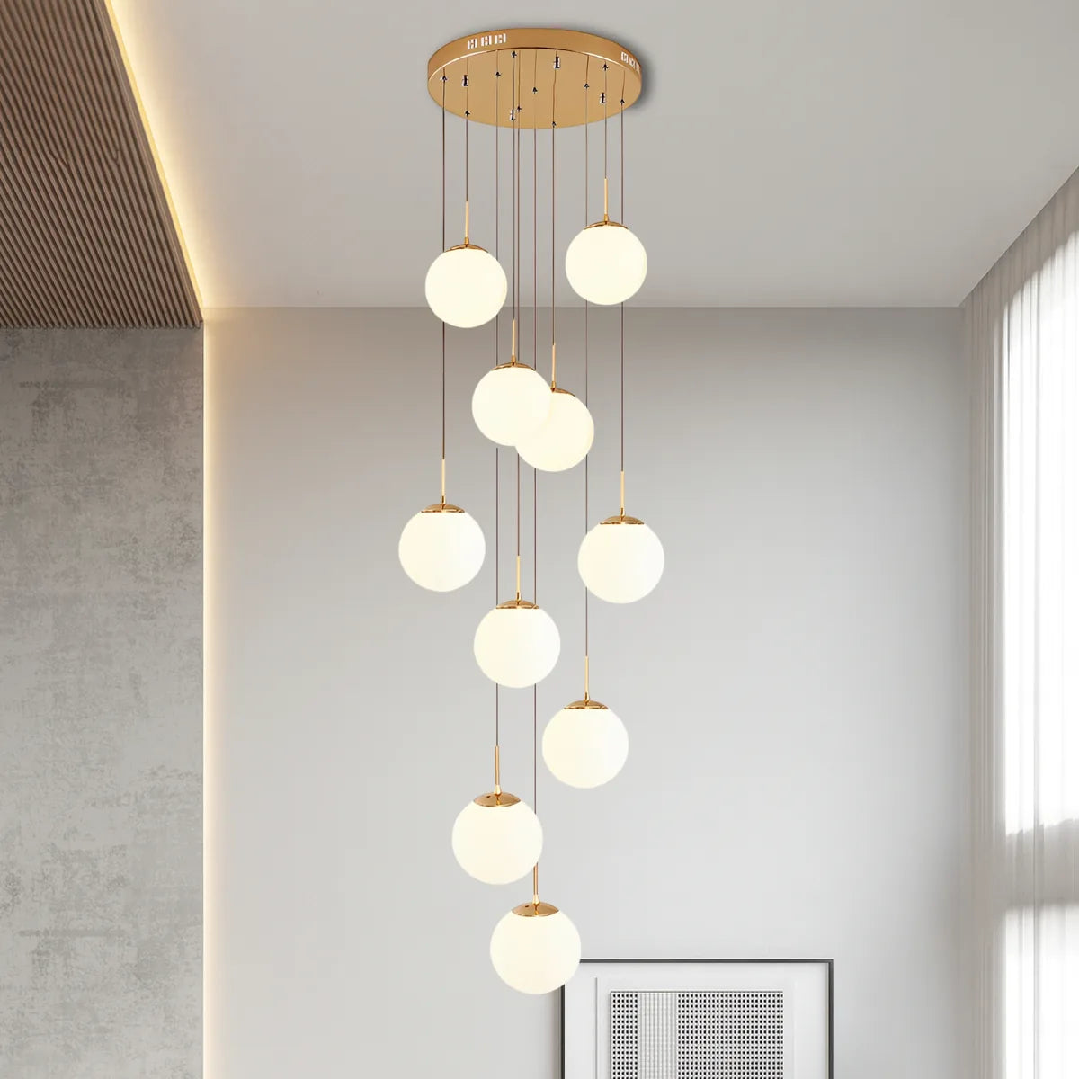 Freyza - CelestiaGlow | Modern Elegant Bubble Chandelier Light Fixture