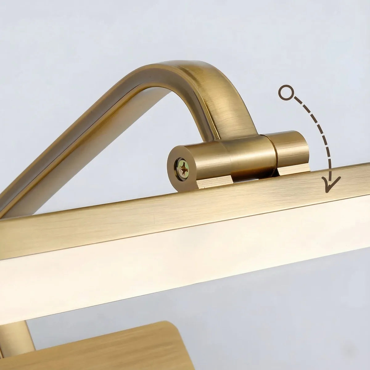 Freyza - Bathroom Vanity Light Linear LED Curved Wall Sconce Brushed Brass 41-51cm 8-10W