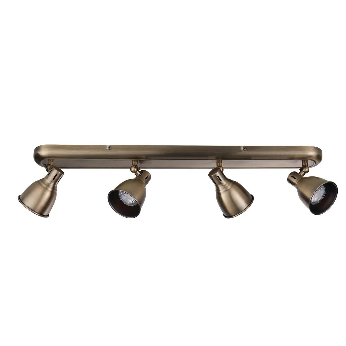 Classic Lighting | 4-Bar Spotlight with Adjustable Heads in Antique Brass | Timeless Design for Versatile Illumination 5