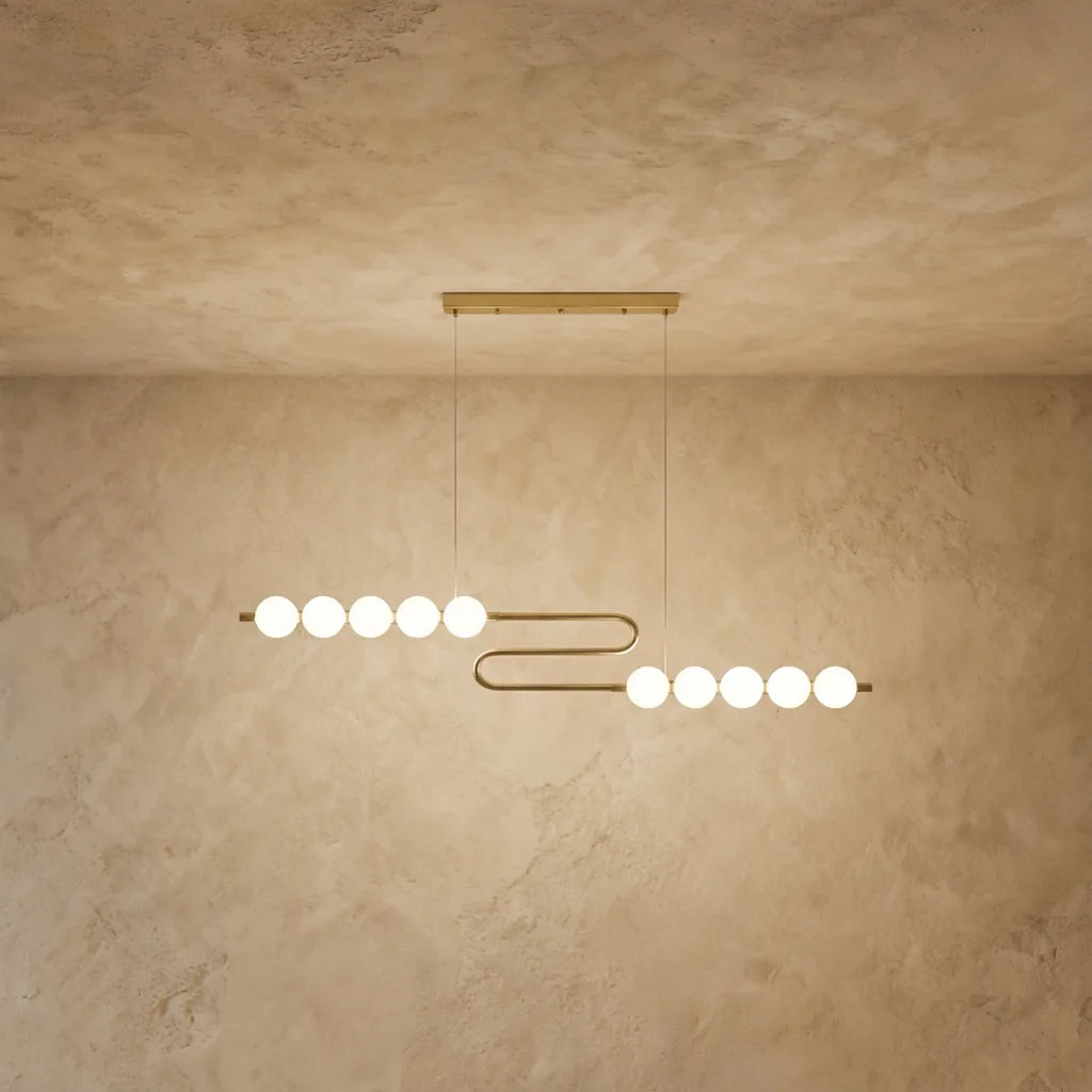 Freyza - Aurelia | Elegant Gold Modern Chandelier Light for Dining Room