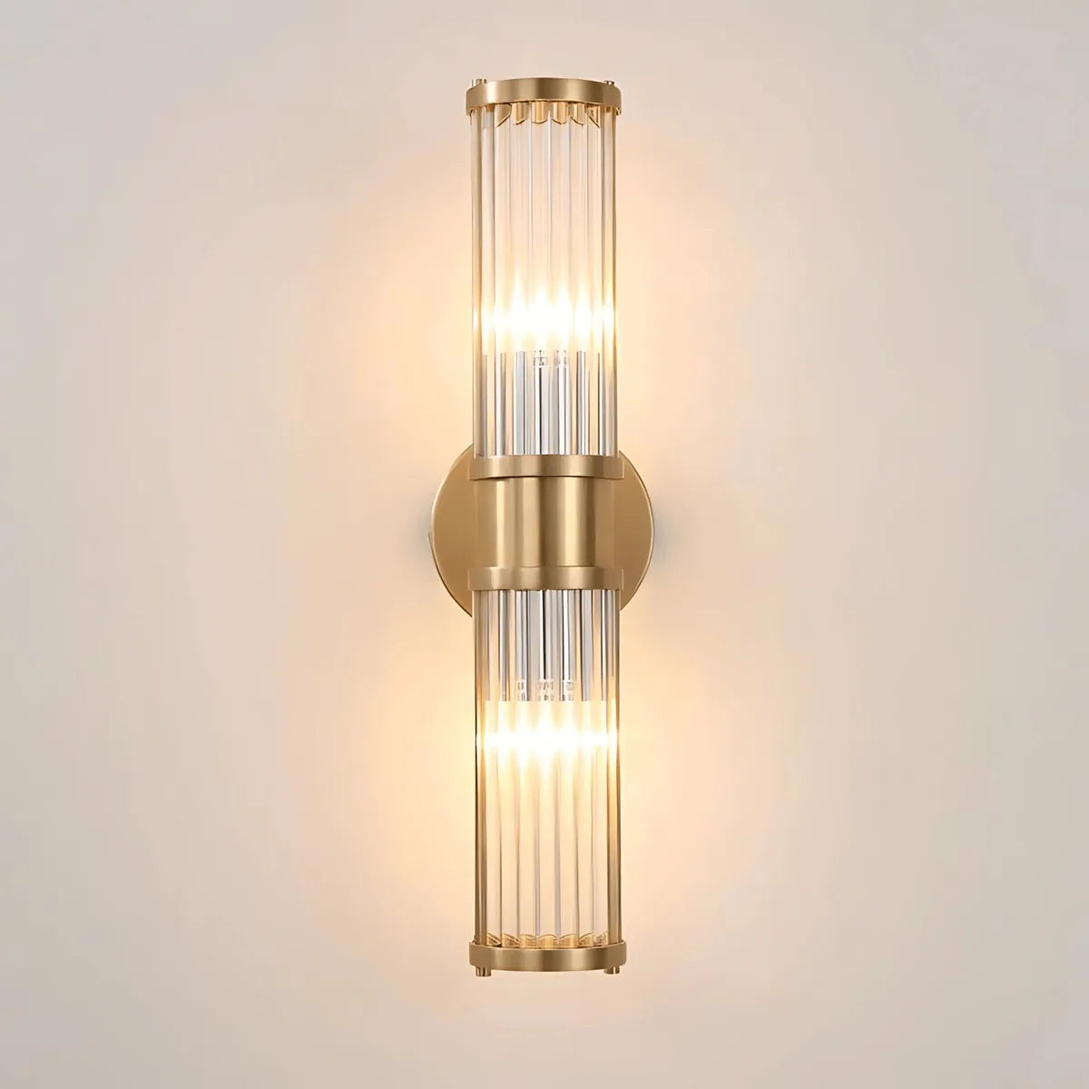 AthenaGlow | Stylish Modern Glass Bathroom Wall Light Sconce Fixture 4