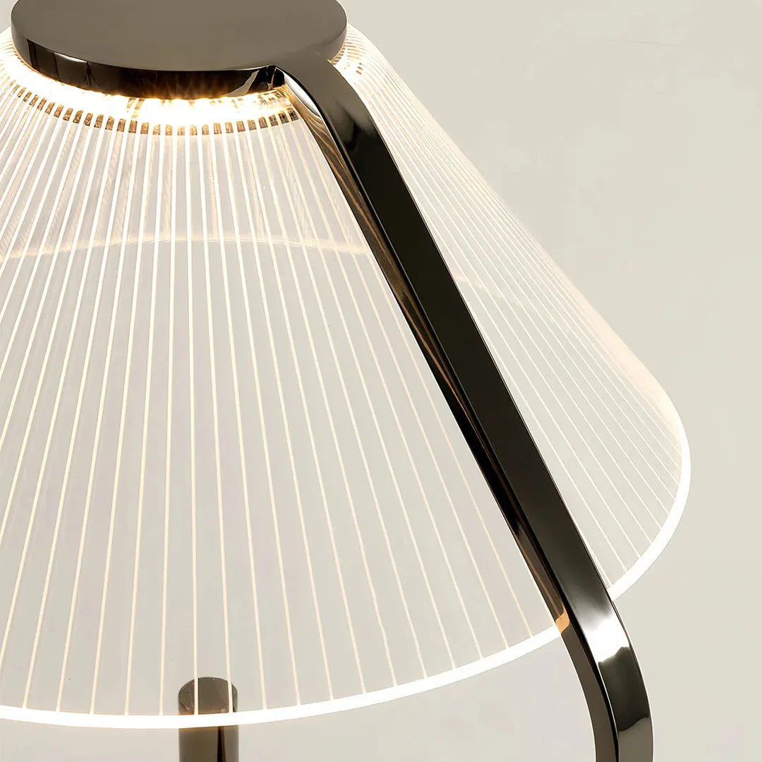 Aurelia | Modern Black Floor Lamp with Elegant Acrylic Shade 6