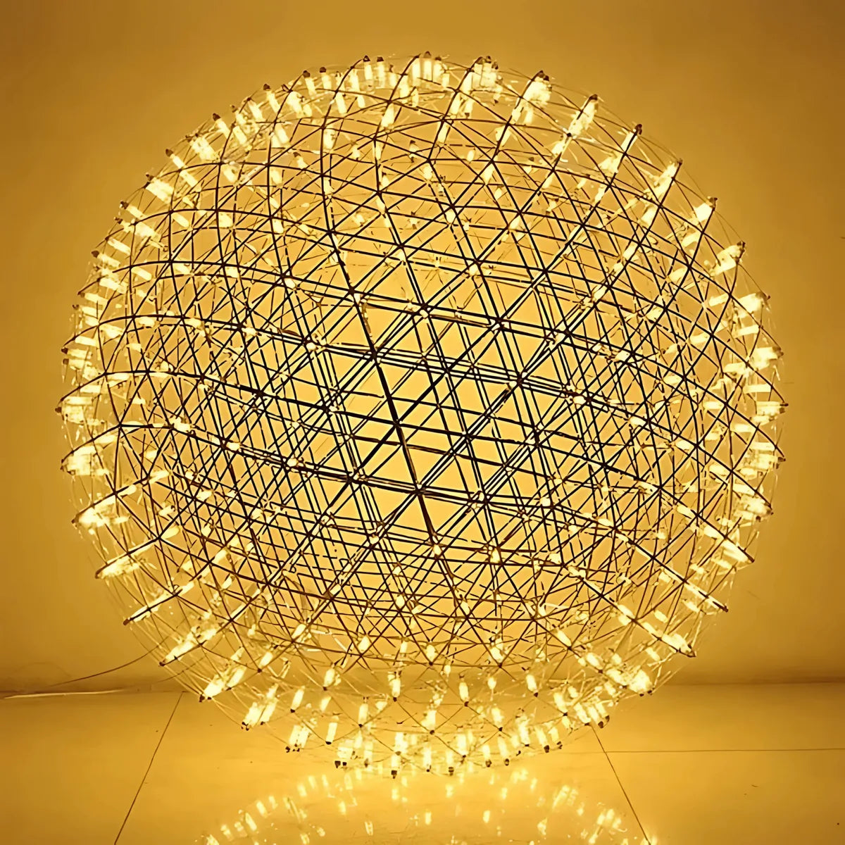Freyza - CelestialGlow | Elegant Chrome Gold Starburst Pendant Light
