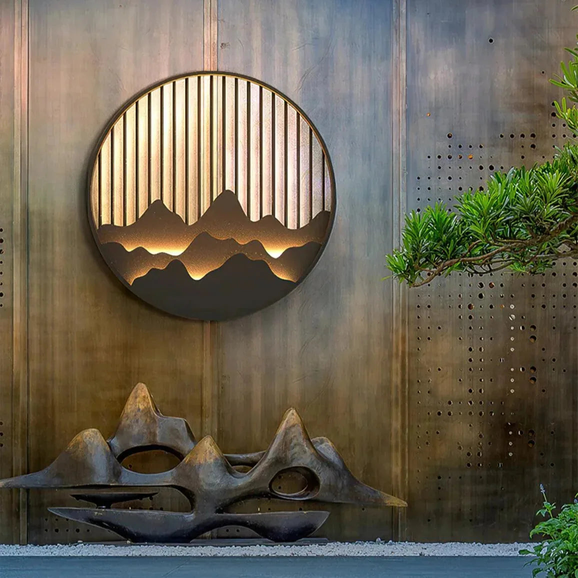 Freyza - AlpineGlow | Elegant Modern Outdoor Wall Lantern with Integrated LED