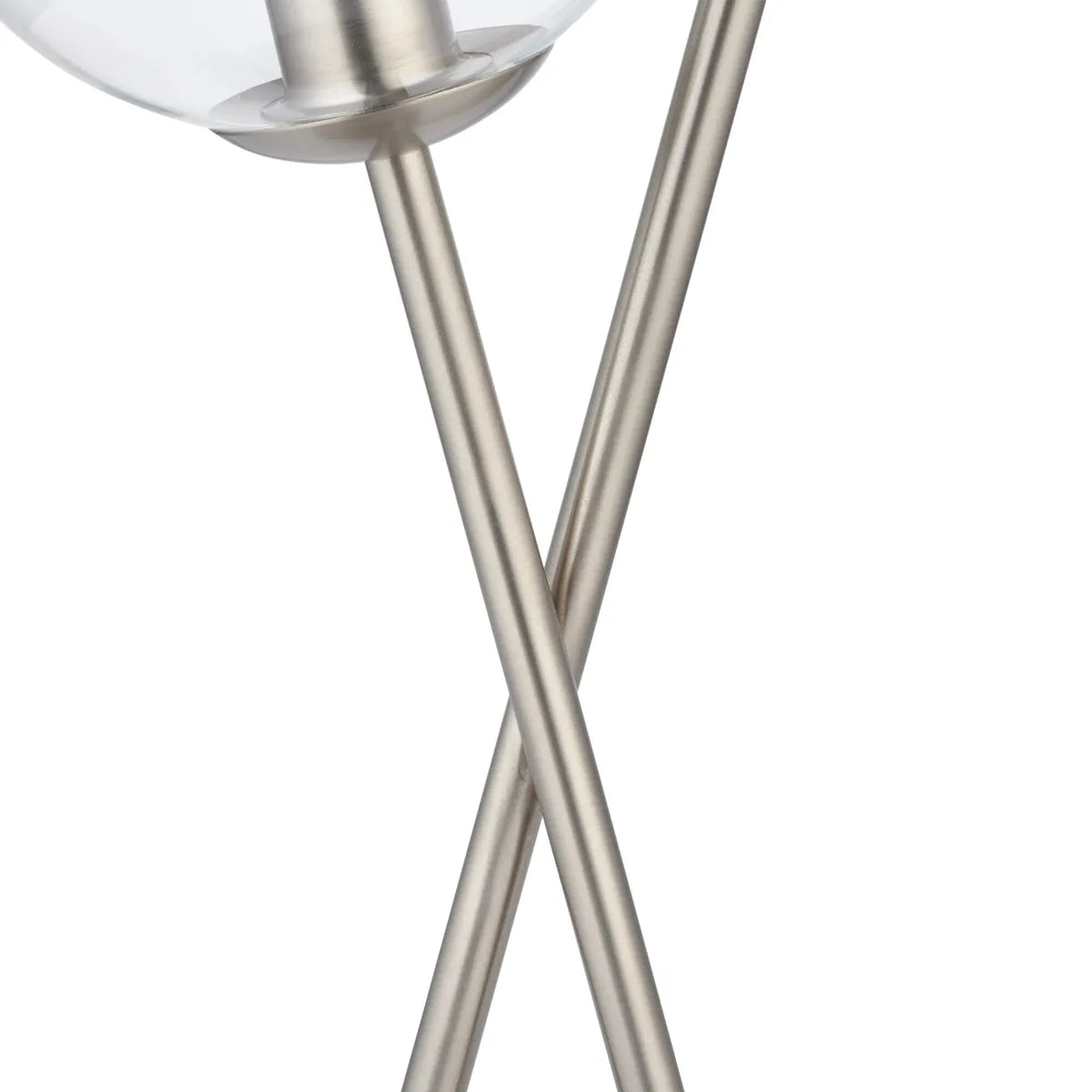 Branco | Stylish Elegant Satin Nickel Smoked Glass Table Lamp 7