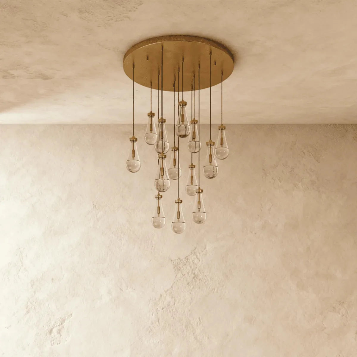 Freyza - AquaLustre | Elegant Raindrop Glass Chandelier Fixture