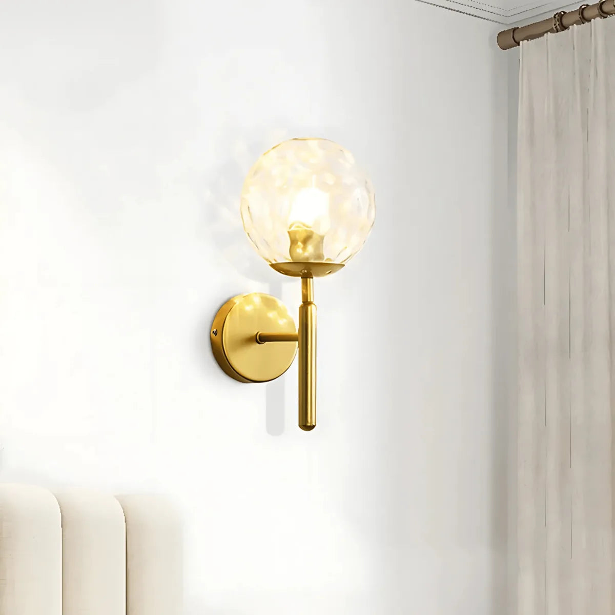 BrassElegance | Modern Sleek Wall Light Sconce for Elegant Illumination 8