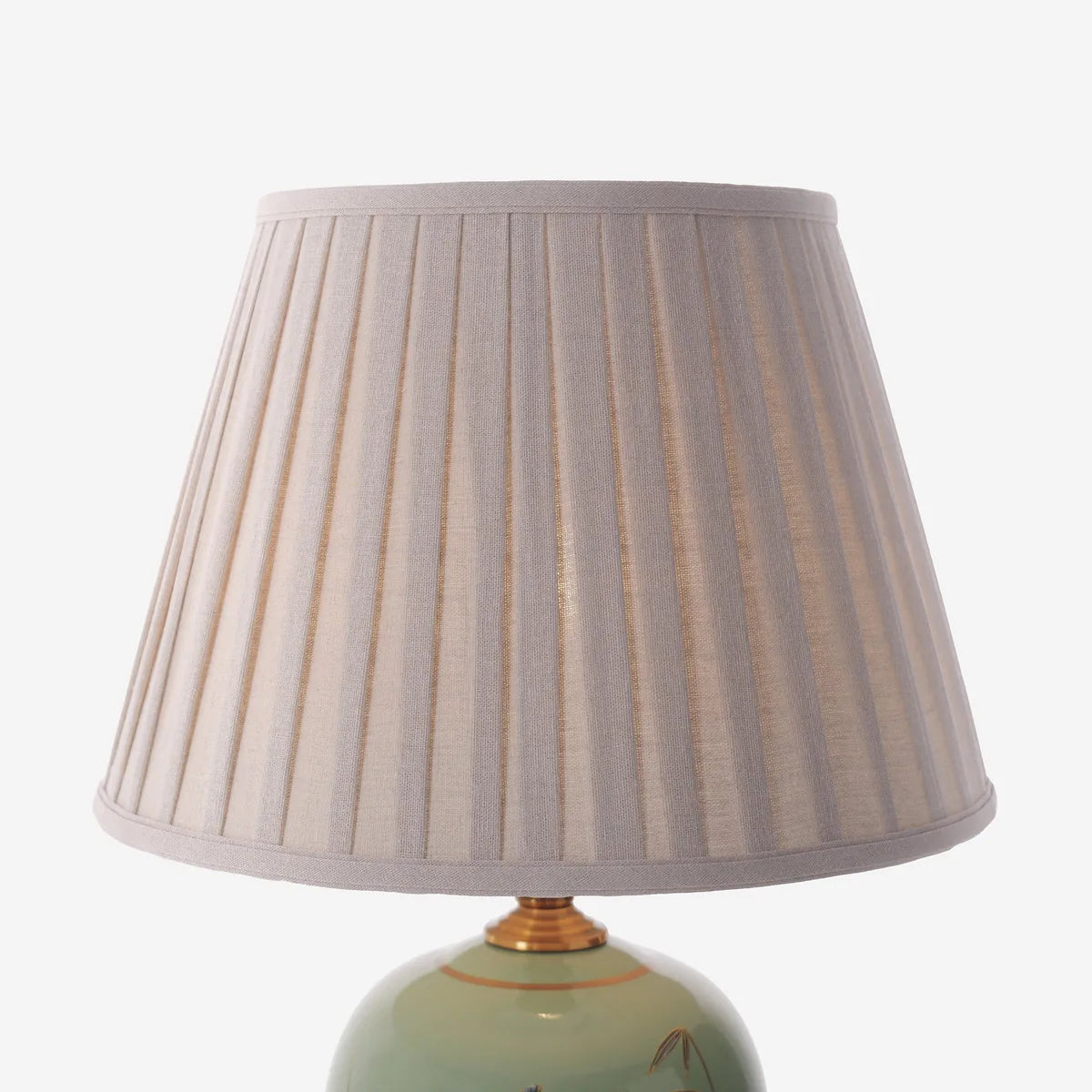 BambooGlow | Elegant Serene Green Ceramic Table Lamp with Dimming Feature 8