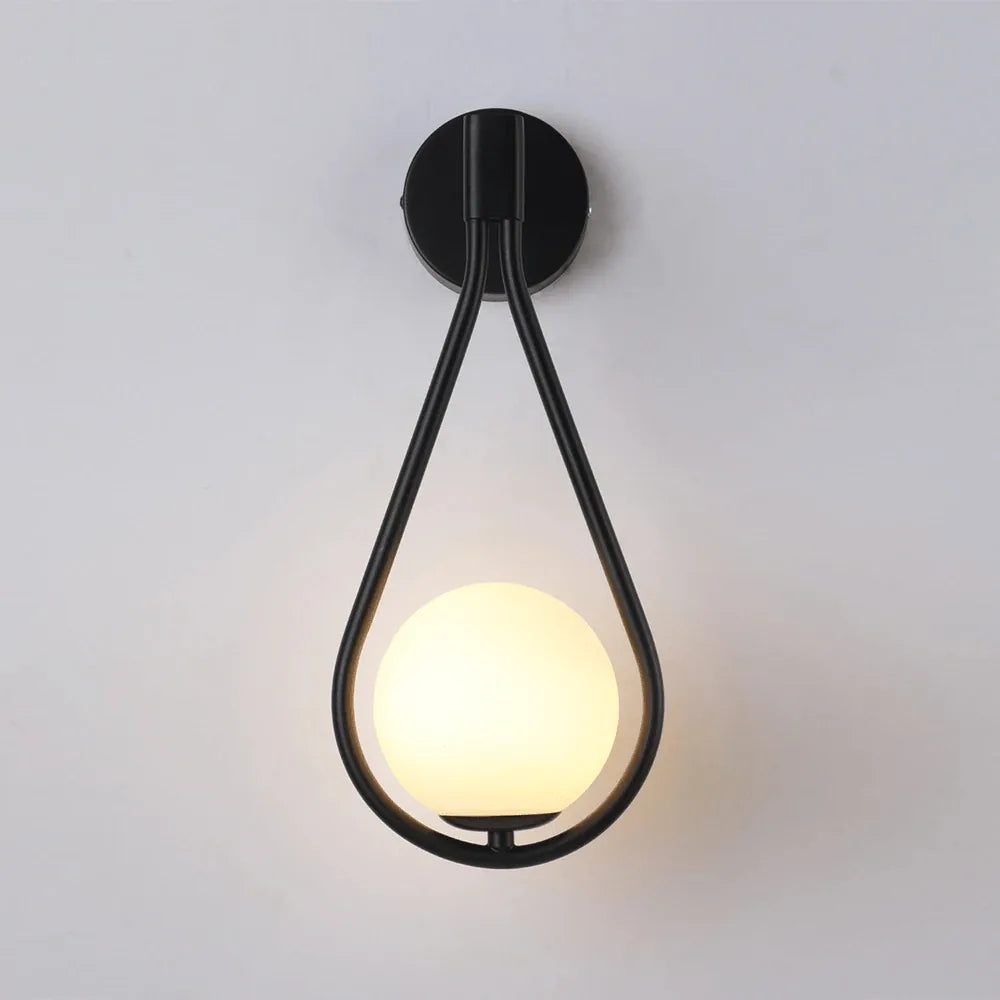 AquaSphere | Elegant Modern Teardrop Wall Sconce Light Fixture 7