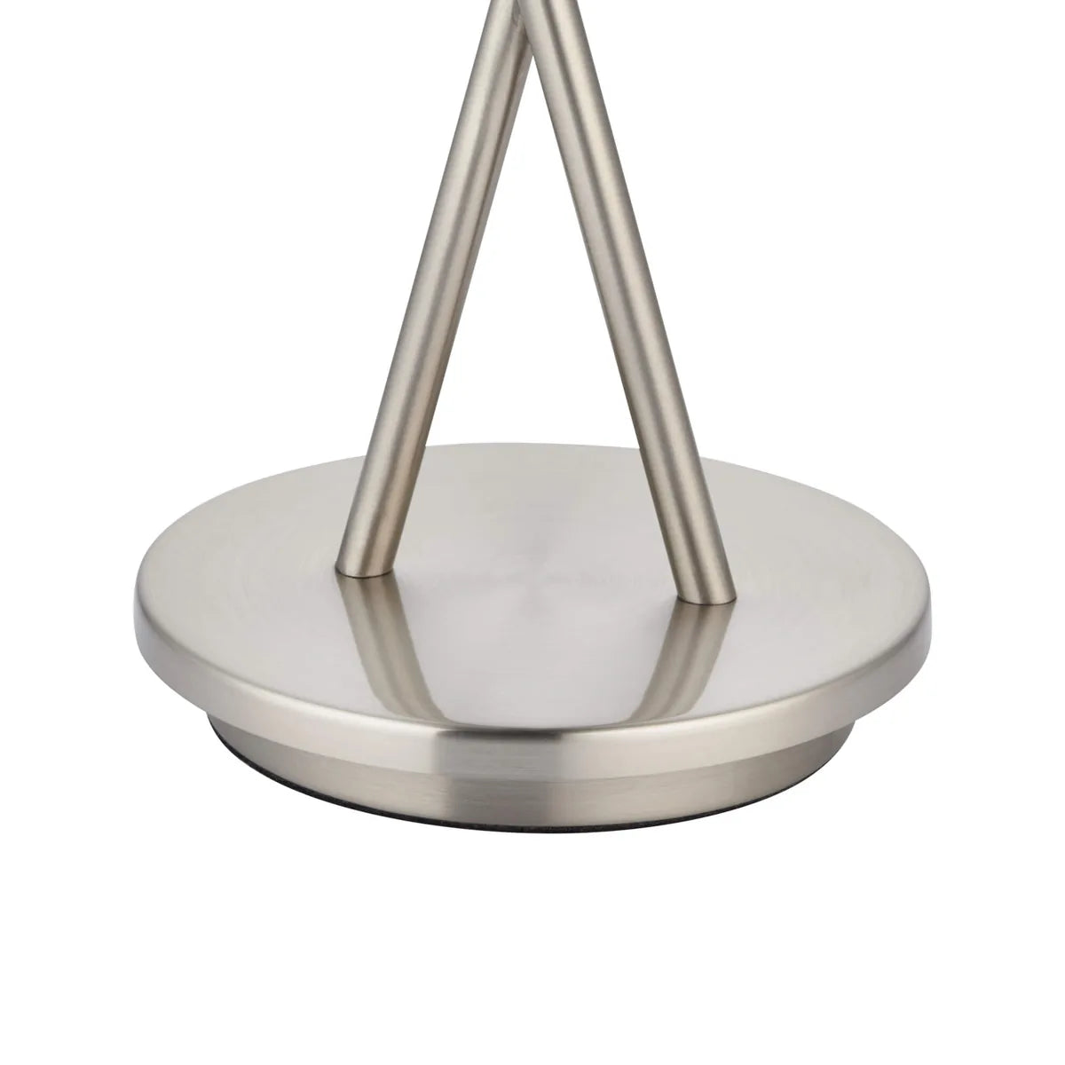 Branco | Stylish Elegant Satin Nickel Smoked Glass Table Lamp 8