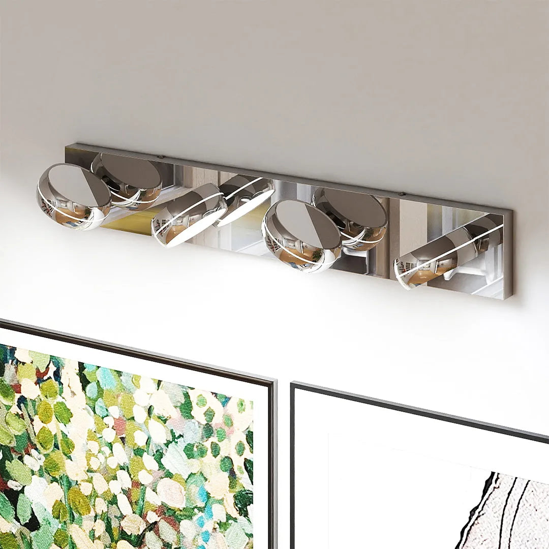 Freyza - Bathroom Vanity Light LED Minimalist Chrome Aluminum 3-6 Heads 6000K Cool White