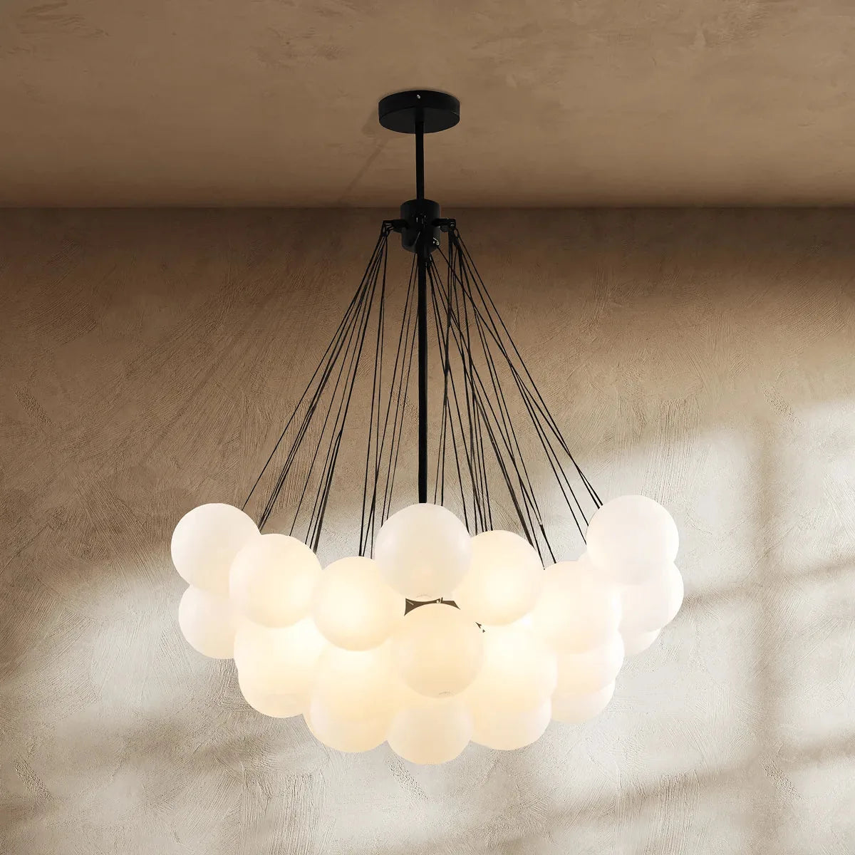Freyza - AureliaGlow | Elegant Artistic Glass Sphere Chandelier