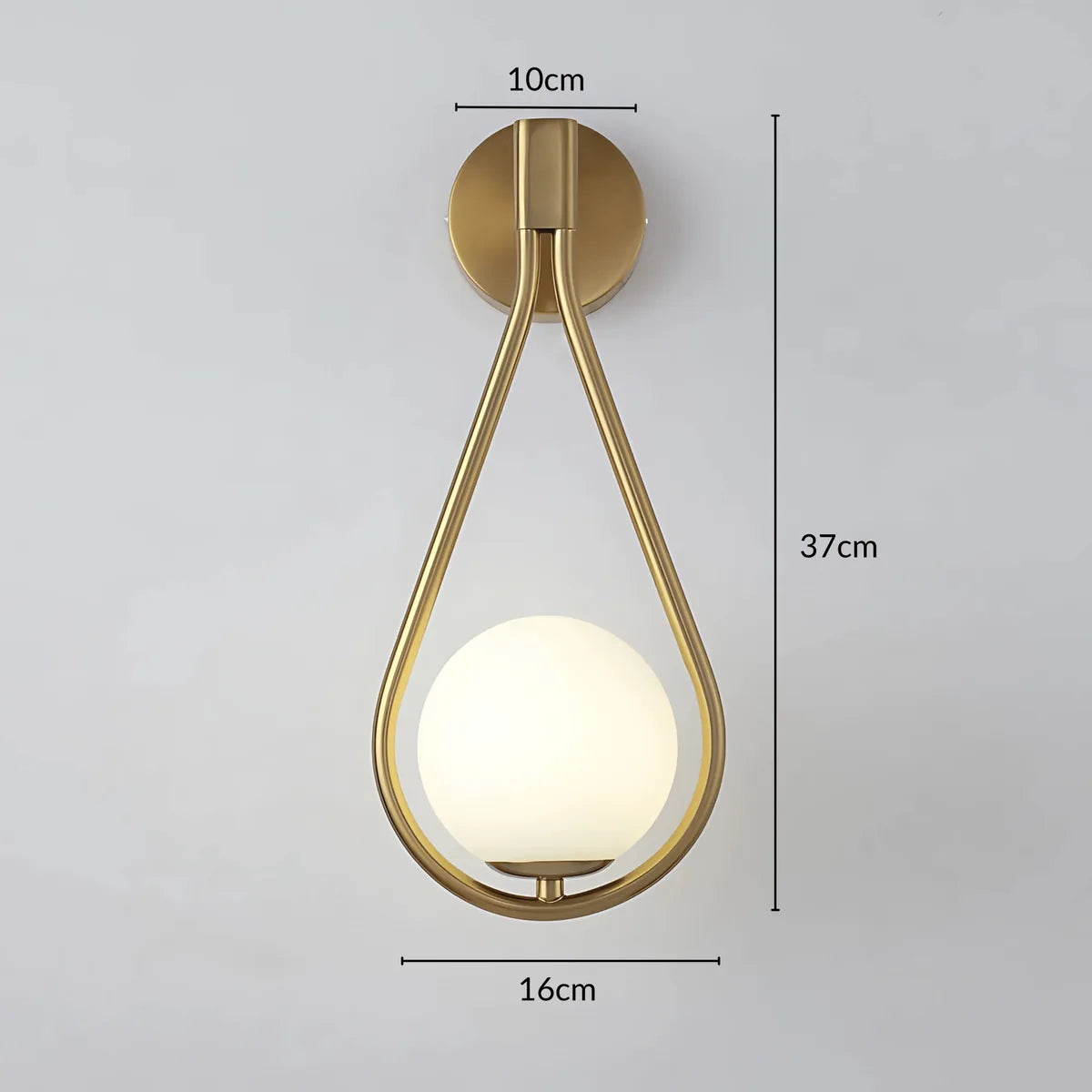 AquaSphere | Elegant Modern Teardrop Wall Sconce Light Fixture 8