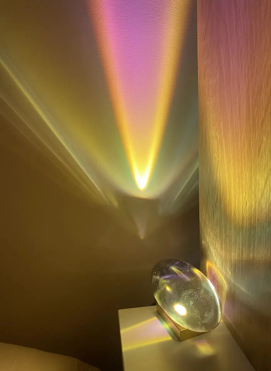Freyza - Artistic Table Lamp | Eye-Shaped Projection with Adjustable LED Colors