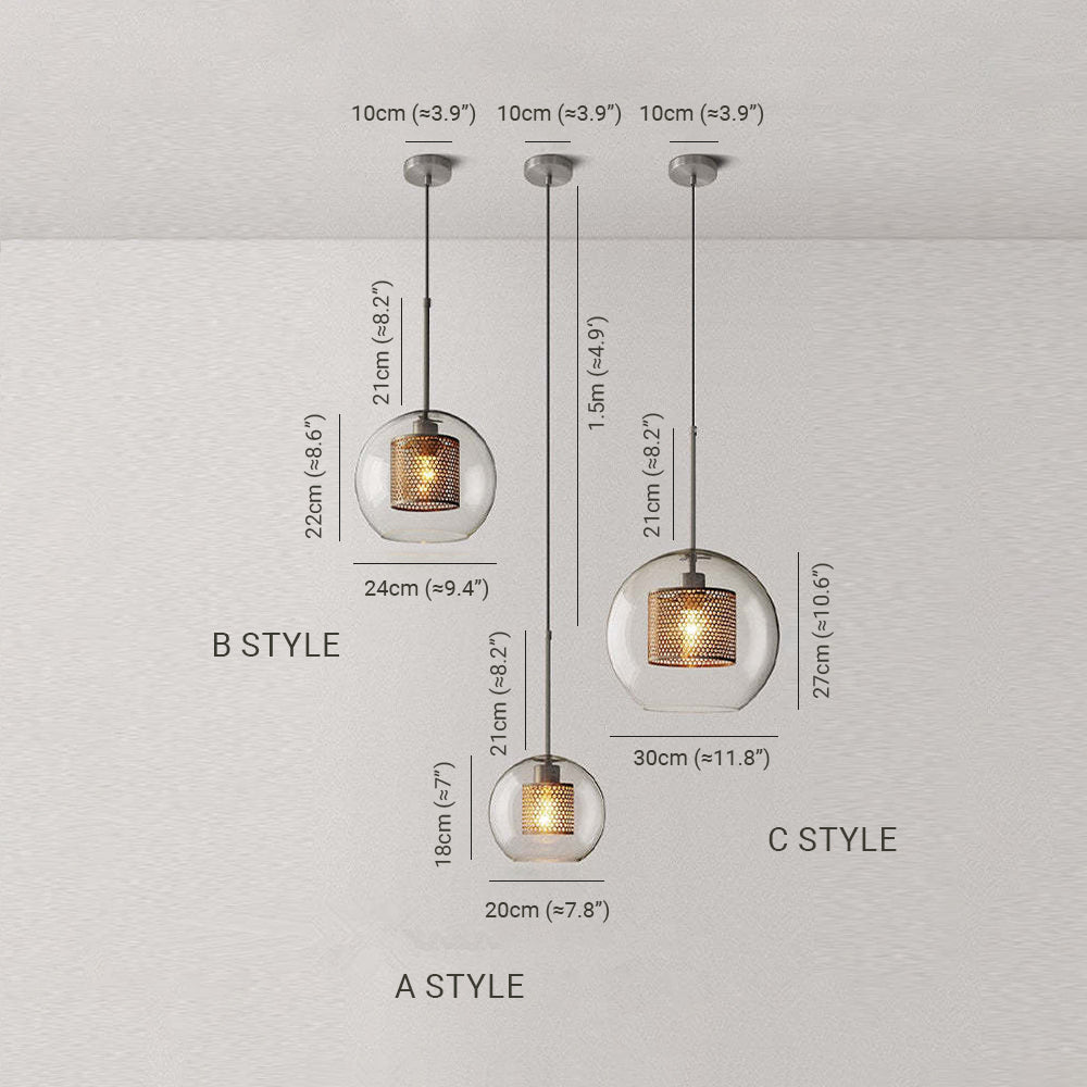 Freyza | Hessa Contemporary Golden Gold Glass Pendant Light – Contemporary Kitchen Dining Room